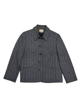 HAGGAR Vintage 90s Luxury Designer Business Casual Blazer Jacket Womens 4 Petite